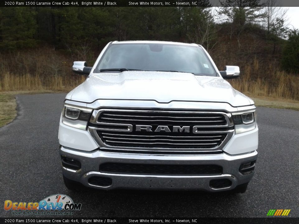 2020 Ram 1500 Laramie Crew Cab 4x4 Bright White / Black Photo #3