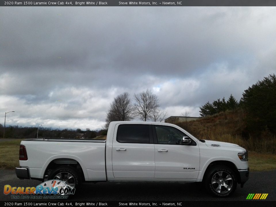 2020 Ram 1500 Laramie Crew Cab 4x4 Bright White / Black Photo #5