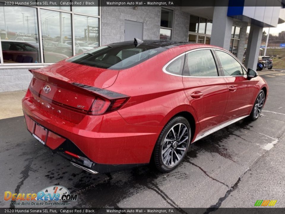 2020 Hyundai Sonata SEL Plus Calypso Red / Black Photo #4