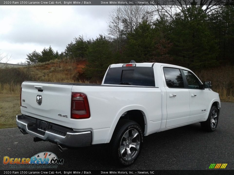 2020 Ram 1500 Laramie Crew Cab 4x4 Bright White / Black Photo #6