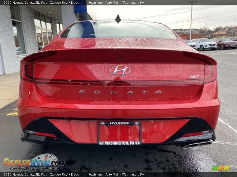 2020 Hyundai Sonata SEL Plus Calypso Red / Black Photo #5