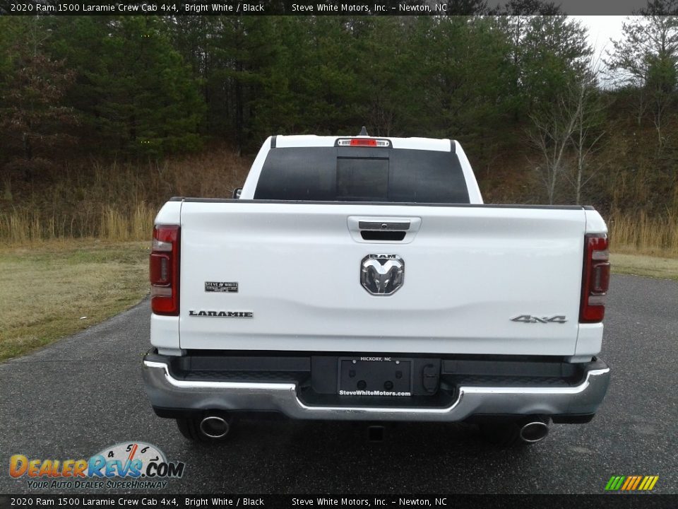 2020 Ram 1500 Laramie Crew Cab 4x4 Bright White / Black Photo #7