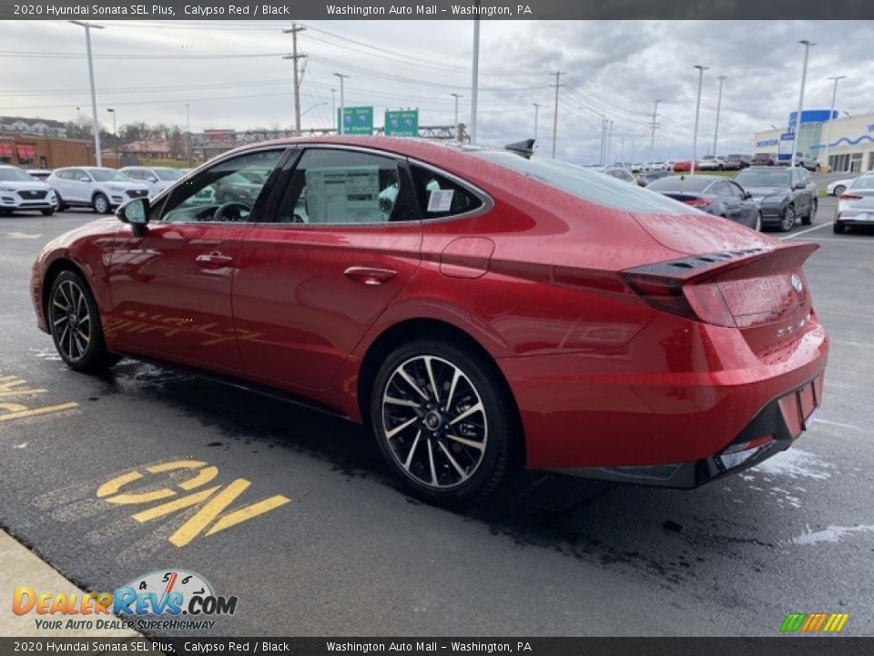 2020 Hyundai Sonata SEL Plus Calypso Red / Black Photo #6