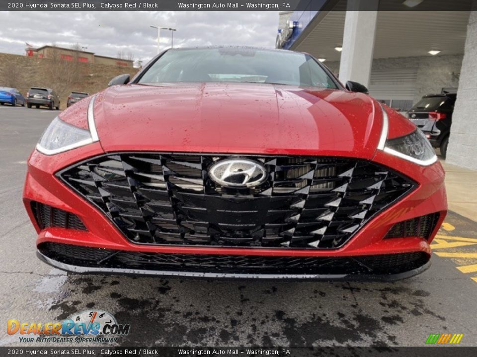 2020 Hyundai Sonata SEL Plus Calypso Red / Black Photo #8