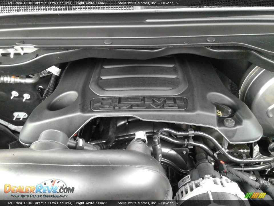 2020 Ram 1500 Laramie Crew Cab 4x4 Bright White / Black Photo #10