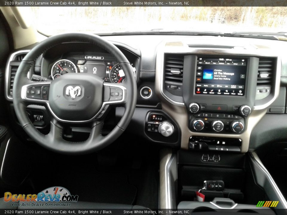 2020 Ram 1500 Laramie Crew Cab 4x4 Bright White / Black Photo #14