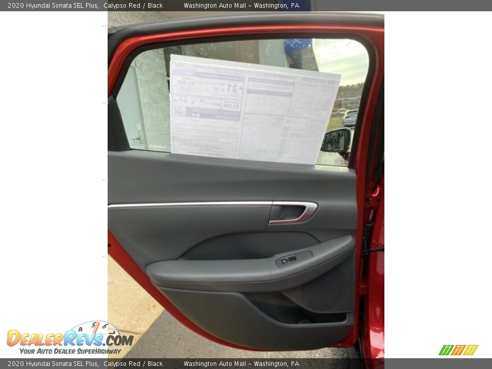 2020 Hyundai Sonata SEL Plus Calypso Red / Black Photo #17