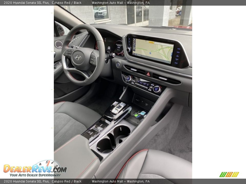2020 Hyundai Sonata SEL Plus Calypso Red / Black Photo #26