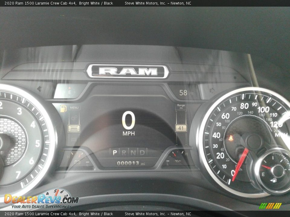 2020 Ram 1500 Laramie Crew Cab 4x4 Bright White / Black Photo #25