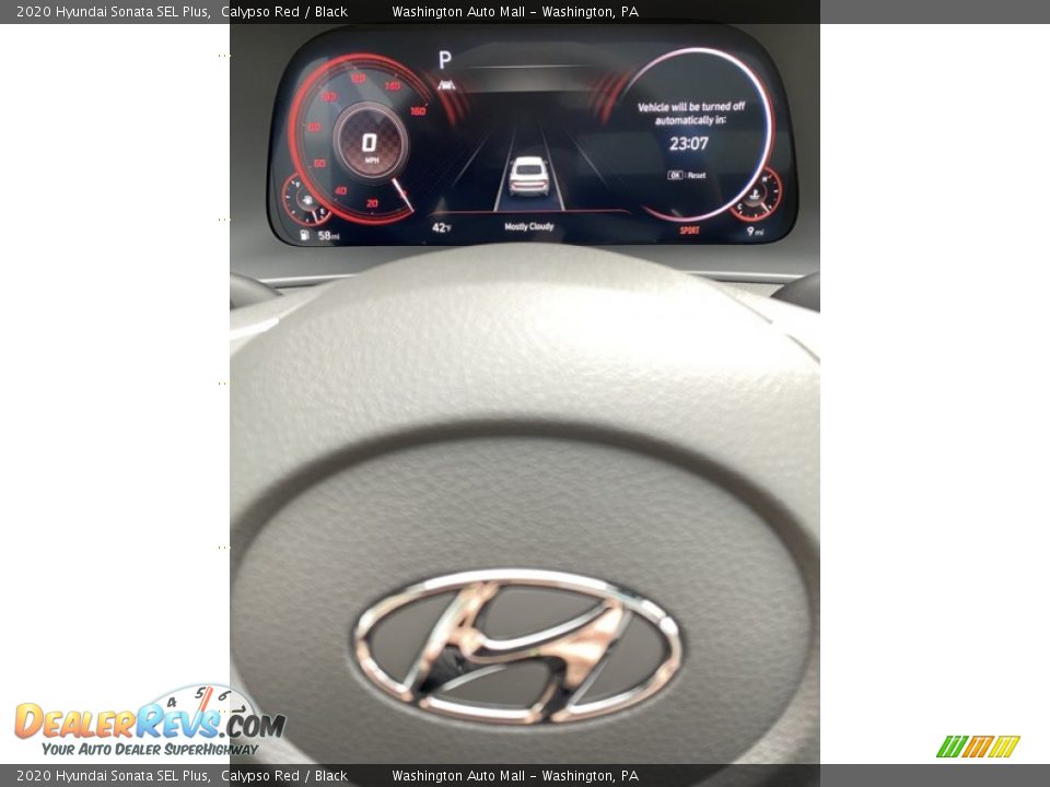 2020 Hyundai Sonata SEL Plus Calypso Red / Black Photo #29