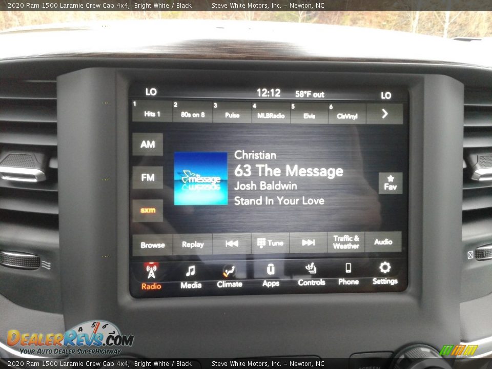 2020 Ram 1500 Laramie Crew Cab 4x4 Bright White / Black Photo #29