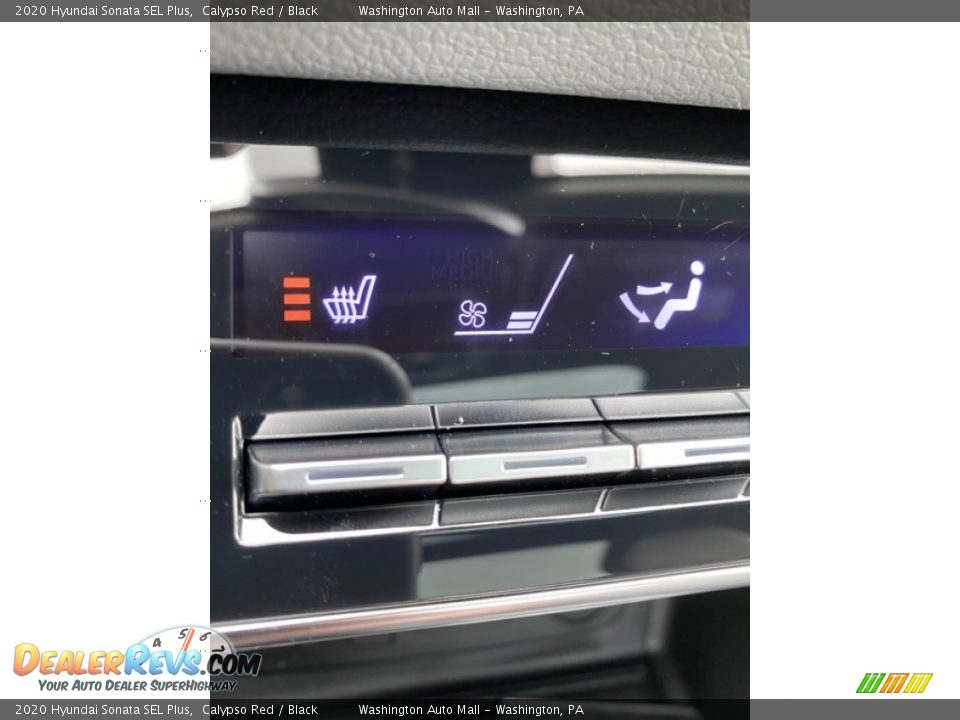 2020 Hyundai Sonata SEL Plus Calypso Red / Black Photo #36