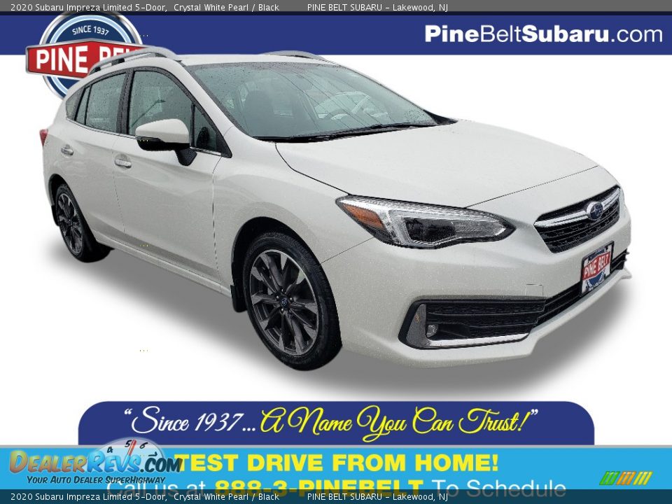 2020 Subaru Impreza Limited 5-Door Crystal White Pearl / Black Photo #1