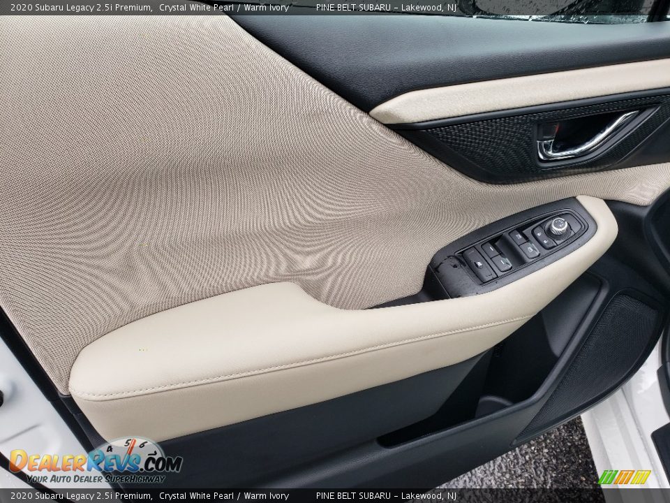 2020 Subaru Legacy 2.5i Premium Crystal White Pearl / Warm Ivory Photo #8