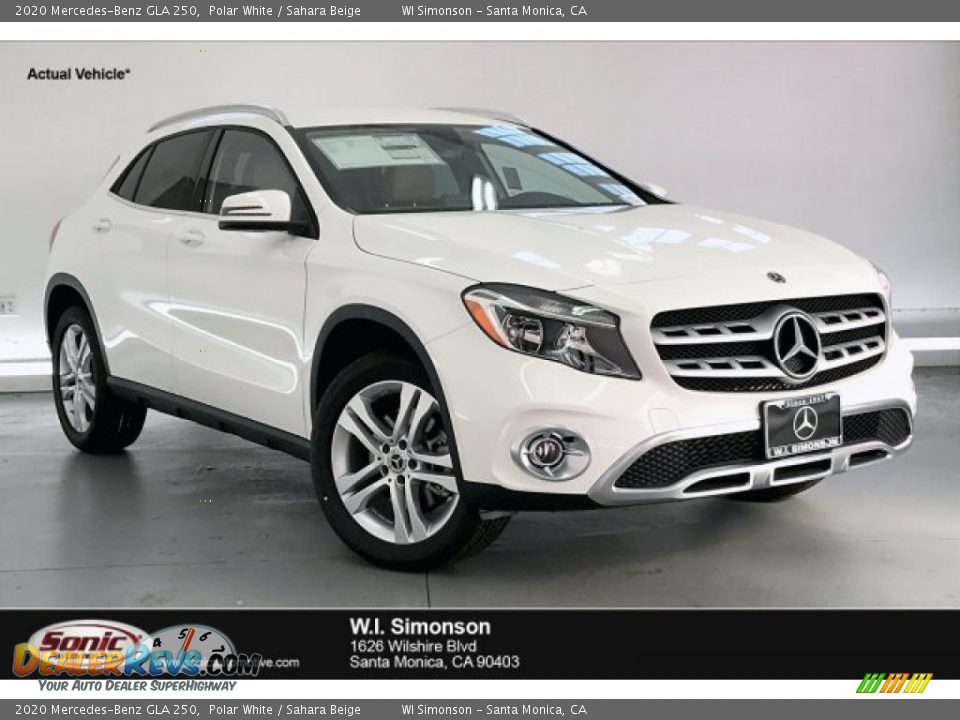 2020 Mercedes-Benz GLA 250 Polar White / Sahara Beige Photo #1