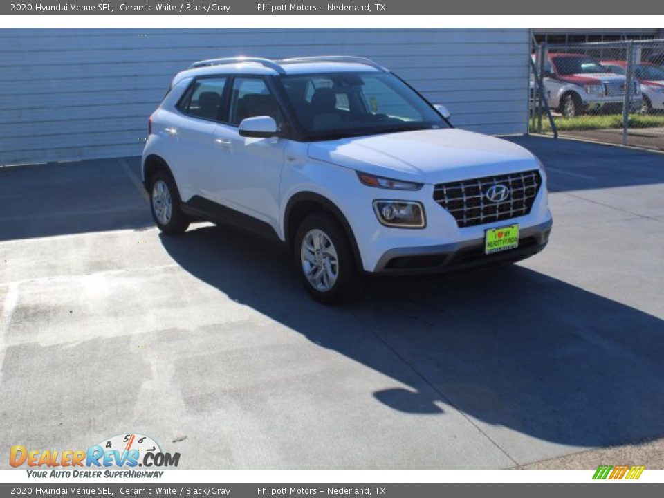 2020 Hyundai Venue SEL Ceramic White / Black/Gray Photo #2