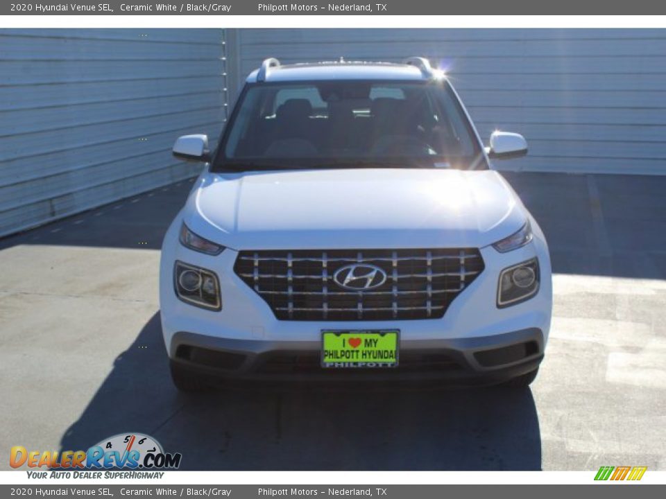 2020 Hyundai Venue SEL Ceramic White / Black/Gray Photo #3