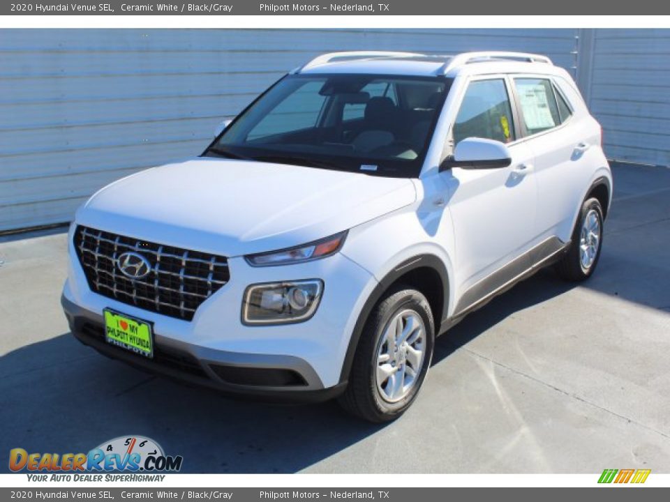 2020 Hyundai Venue SEL Ceramic White / Black/Gray Photo #4