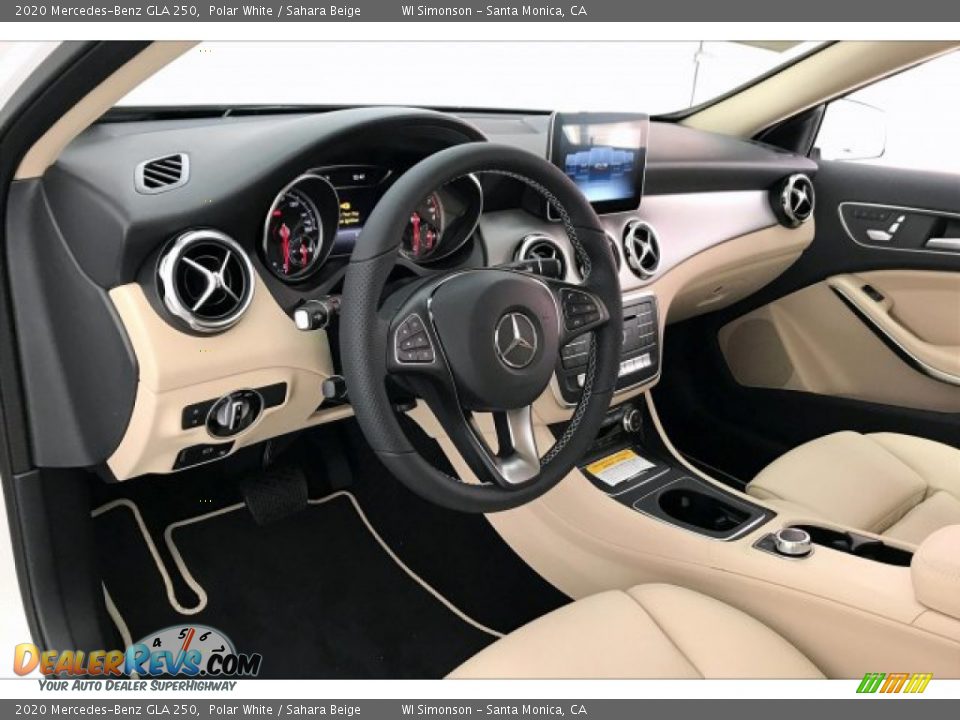 2020 Mercedes-Benz GLA 250 Polar White / Sahara Beige Photo #4