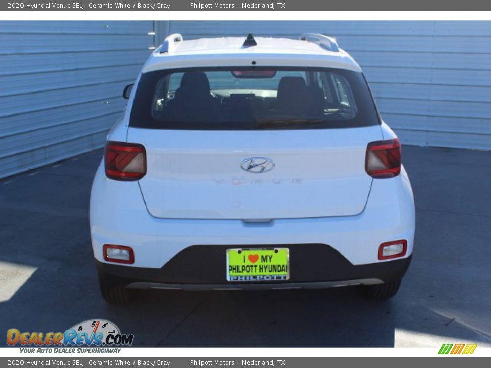 2020 Hyundai Venue SEL Ceramic White / Black/Gray Photo #7