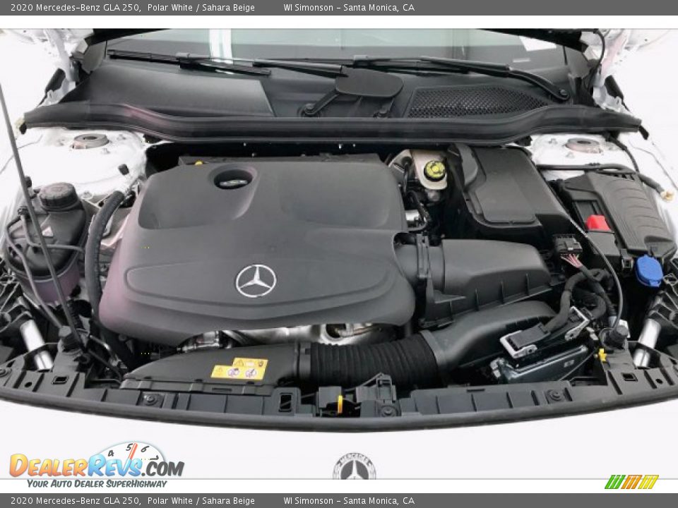 2020 Mercedes-Benz GLA 250 Polar White / Sahara Beige Photo #8