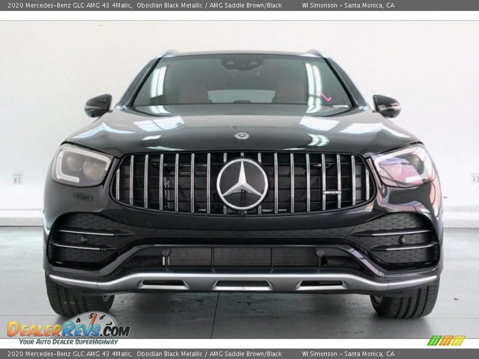 2020 Mercedes-Benz GLC AMG 43 4Matic Obsidian Black Metallic / AMG Saddle Brown/Black Photo #2