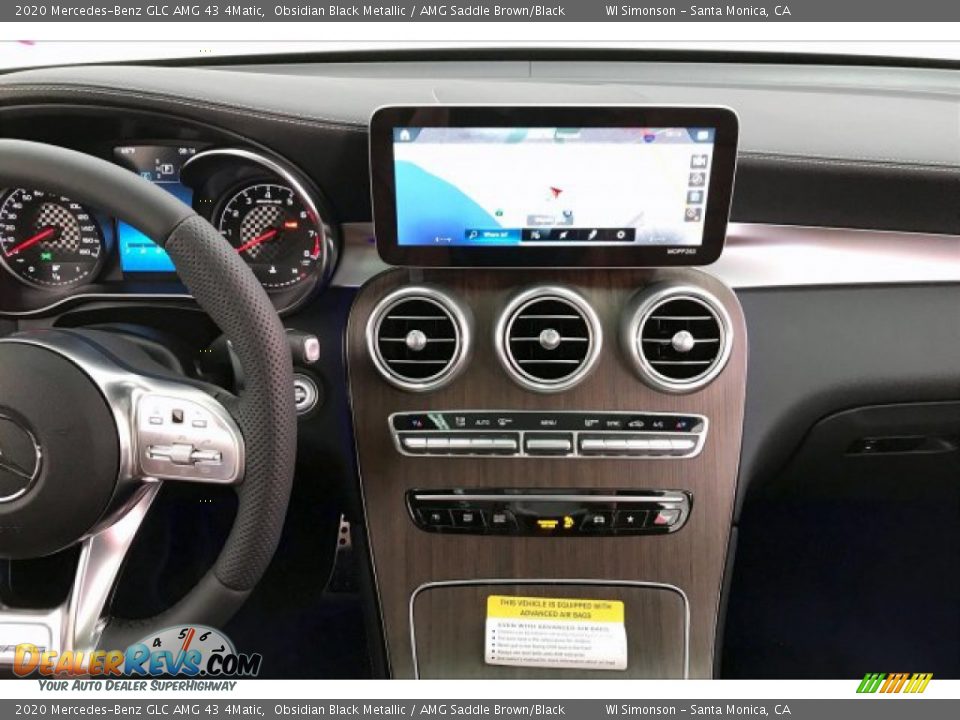 2020 Mercedes-Benz GLC AMG 43 4Matic Obsidian Black Metallic / AMG Saddle Brown/Black Photo #5