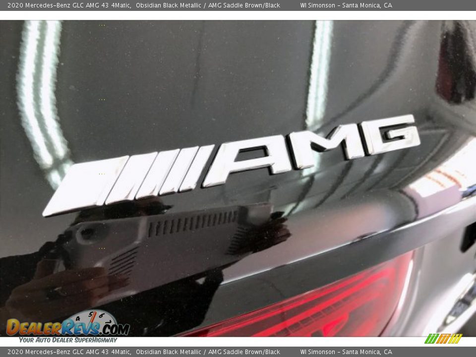2020 Mercedes-Benz GLC AMG 43 4Matic Obsidian Black Metallic / AMG Saddle Brown/Black Photo #7