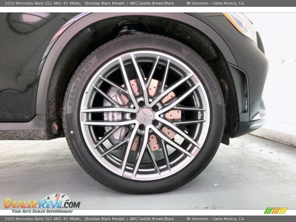 2020 Mercedes-Benz GLC AMG 43 4Matic Obsidian Black Metallic / AMG Saddle Brown/Black Photo #8