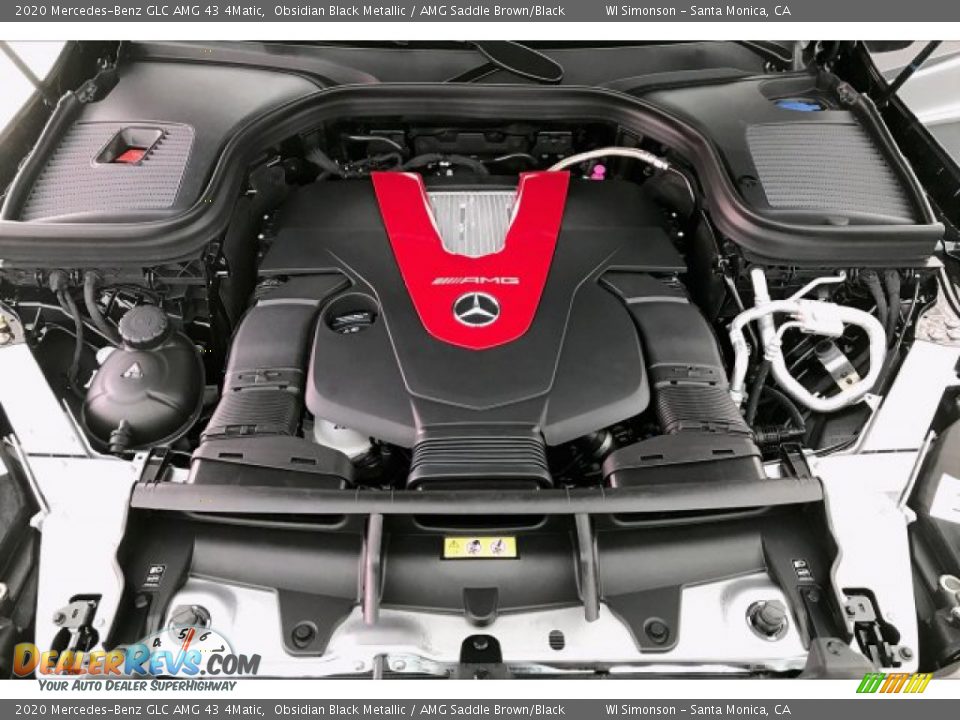 2020 Mercedes-Benz GLC AMG 43 4Matic Obsidian Black Metallic / AMG Saddle Brown/Black Photo #9