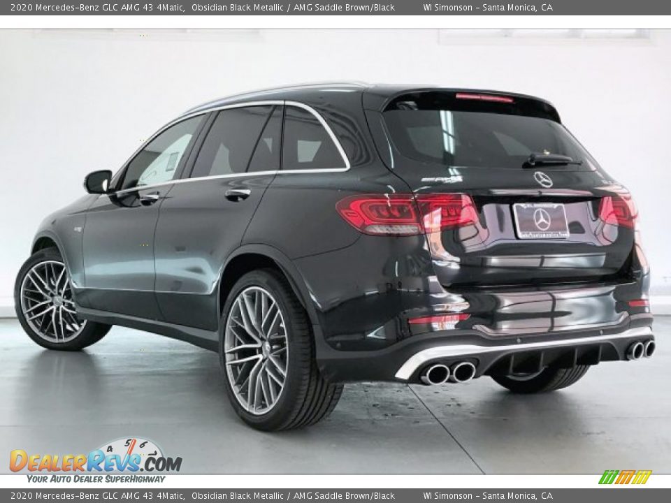 2020 Mercedes-Benz GLC AMG 43 4Matic Obsidian Black Metallic / AMG Saddle Brown/Black Photo #10