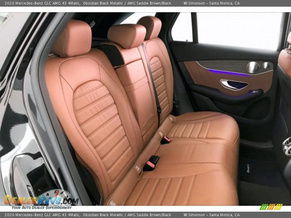 2020 Mercedes-Benz GLC AMG 43 4Matic Obsidian Black Metallic / AMG Saddle Brown/Black Photo #13