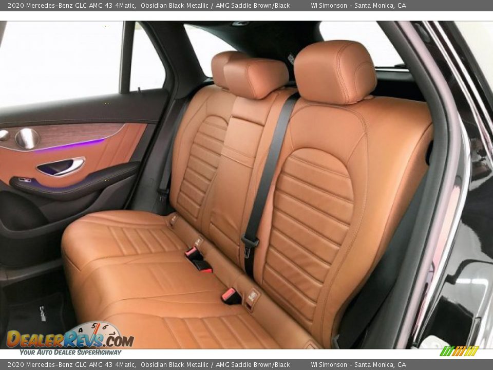 2020 Mercedes-Benz GLC AMG 43 4Matic Obsidian Black Metallic / AMG Saddle Brown/Black Photo #15