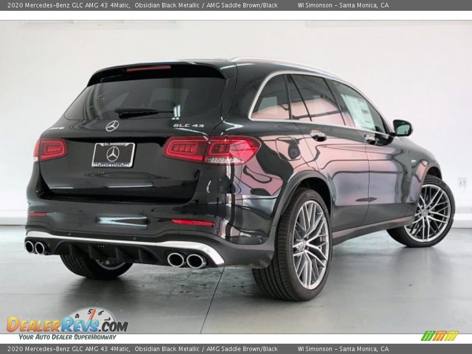 2020 Mercedes-Benz GLC AMG 43 4Matic Obsidian Black Metallic / AMG Saddle Brown/Black Photo #16