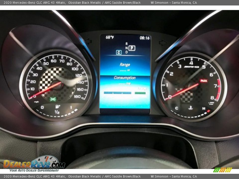 2020 Mercedes-Benz GLC AMG 43 4Matic Obsidian Black Metallic / AMG Saddle Brown/Black Photo #20