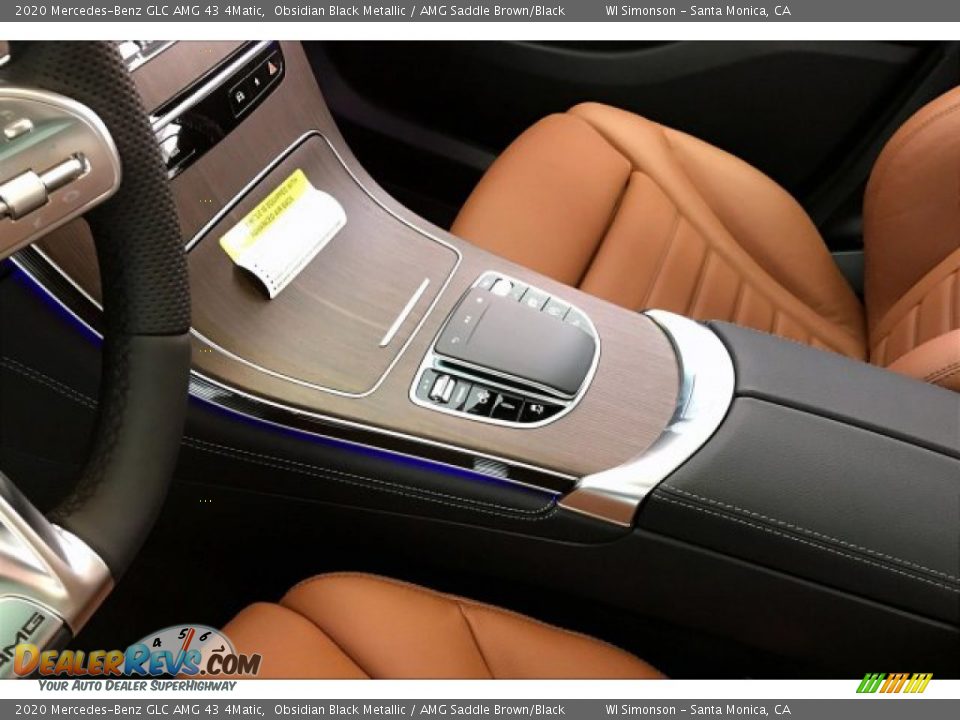 2020 Mercedes-Benz GLC AMG 43 4Matic Obsidian Black Metallic / AMG Saddle Brown/Black Photo #23