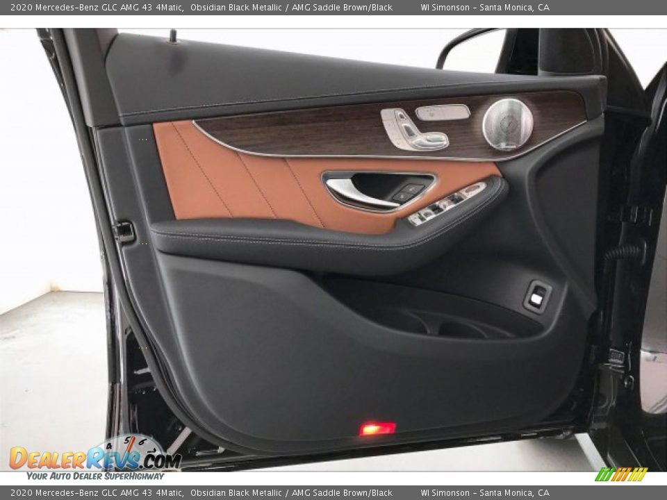 2020 Mercedes-Benz GLC AMG 43 4Matic Obsidian Black Metallic / AMG Saddle Brown/Black Photo #25