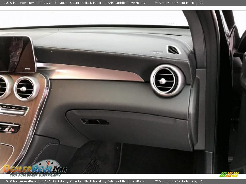 2020 Mercedes-Benz GLC AMG 43 4Matic Obsidian Black Metallic / AMG Saddle Brown/Black Photo #28