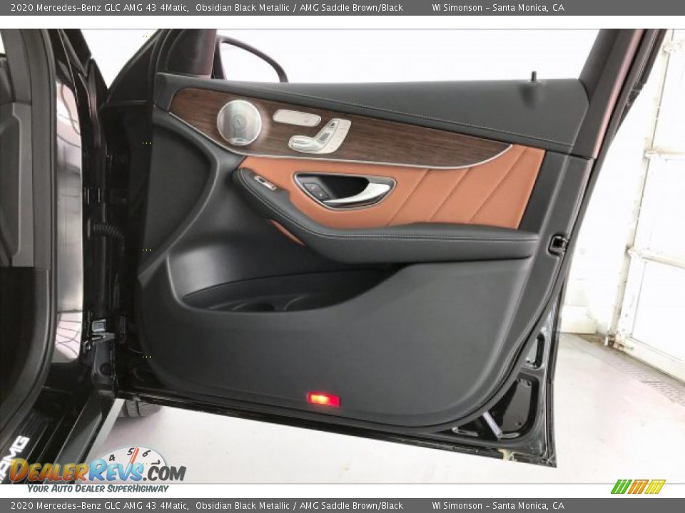 2020 Mercedes-Benz GLC AMG 43 4Matic Obsidian Black Metallic / AMG Saddle Brown/Black Photo #30