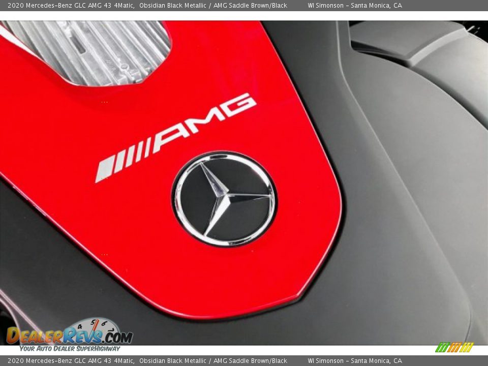 2020 Mercedes-Benz GLC AMG 43 4Matic Obsidian Black Metallic / AMG Saddle Brown/Black Photo #31