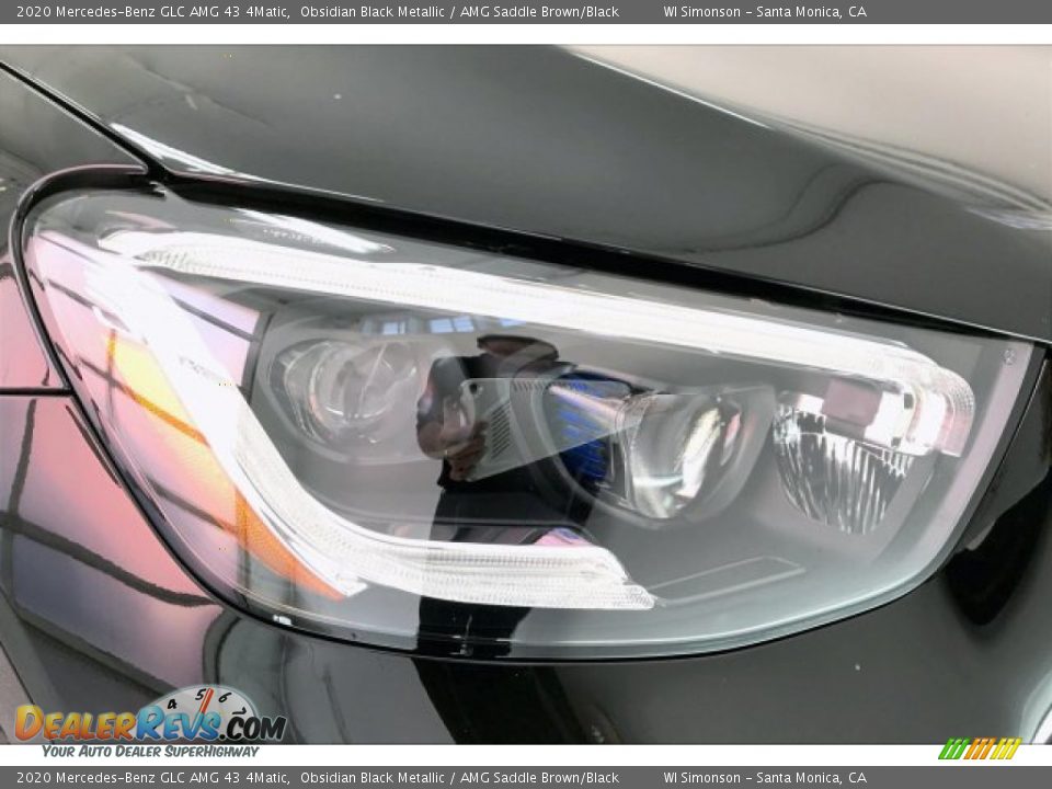 2020 Mercedes-Benz GLC AMG 43 4Matic Obsidian Black Metallic / AMG Saddle Brown/Black Photo #32