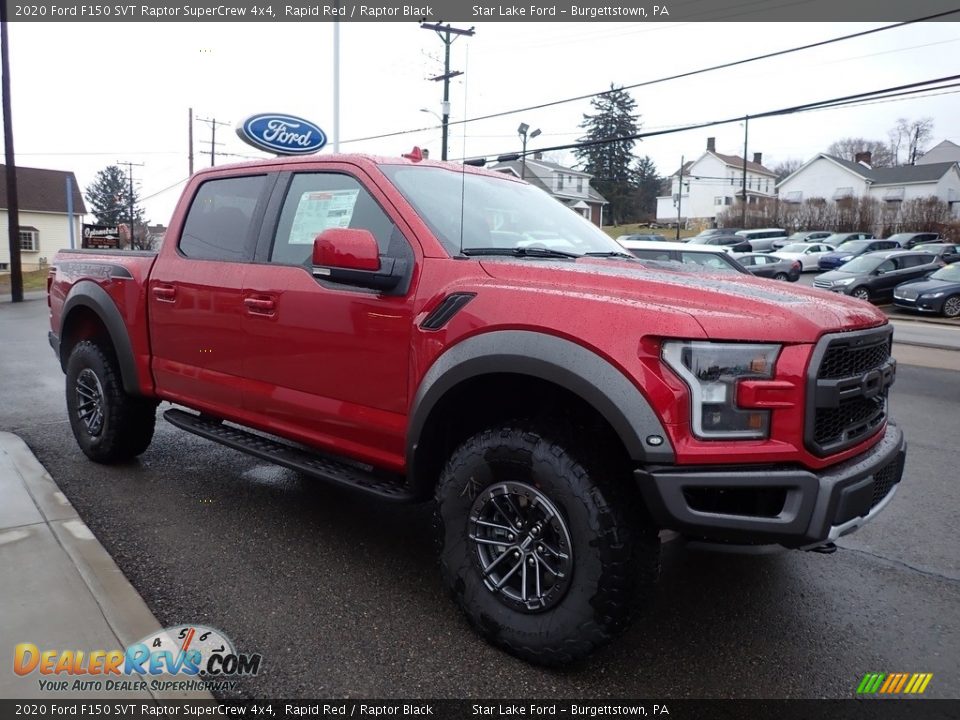 Front 3/4 View of 2020 Ford F150 SVT Raptor SuperCrew 4x4 Photo #3