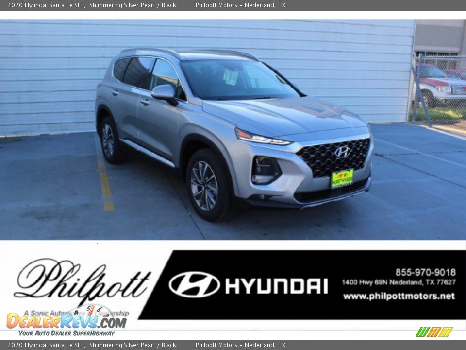 2020 Hyundai Santa Fe SEL Shimmering Silver Pearl / Black Photo #1