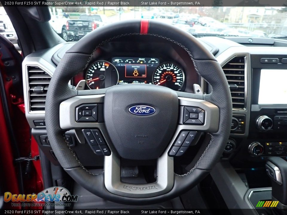 2020 Ford F150 SVT Raptor SuperCrew 4x4 Steering Wheel Photo #14