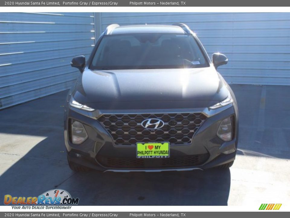 2020 Hyundai Santa Fe Limited Portofino Gray / Espresso/Gray Photo #3