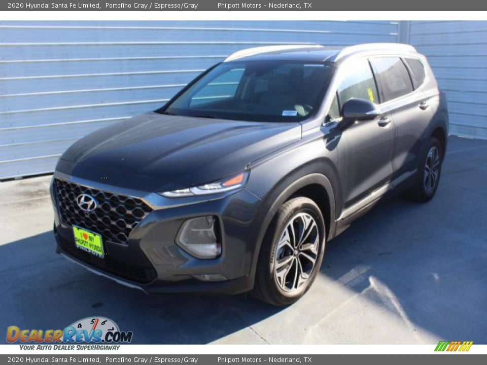 2020 Hyundai Santa Fe Limited Portofino Gray / Espresso/Gray Photo #4