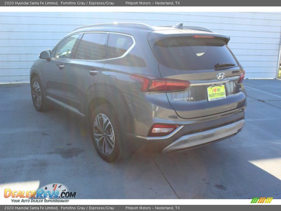 2020 Hyundai Santa Fe Limited Portofino Gray / Espresso/Gray Photo #6