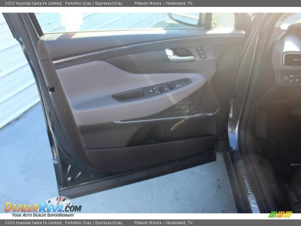 2020 Hyundai Santa Fe Limited Portofino Gray / Espresso/Gray Photo #9