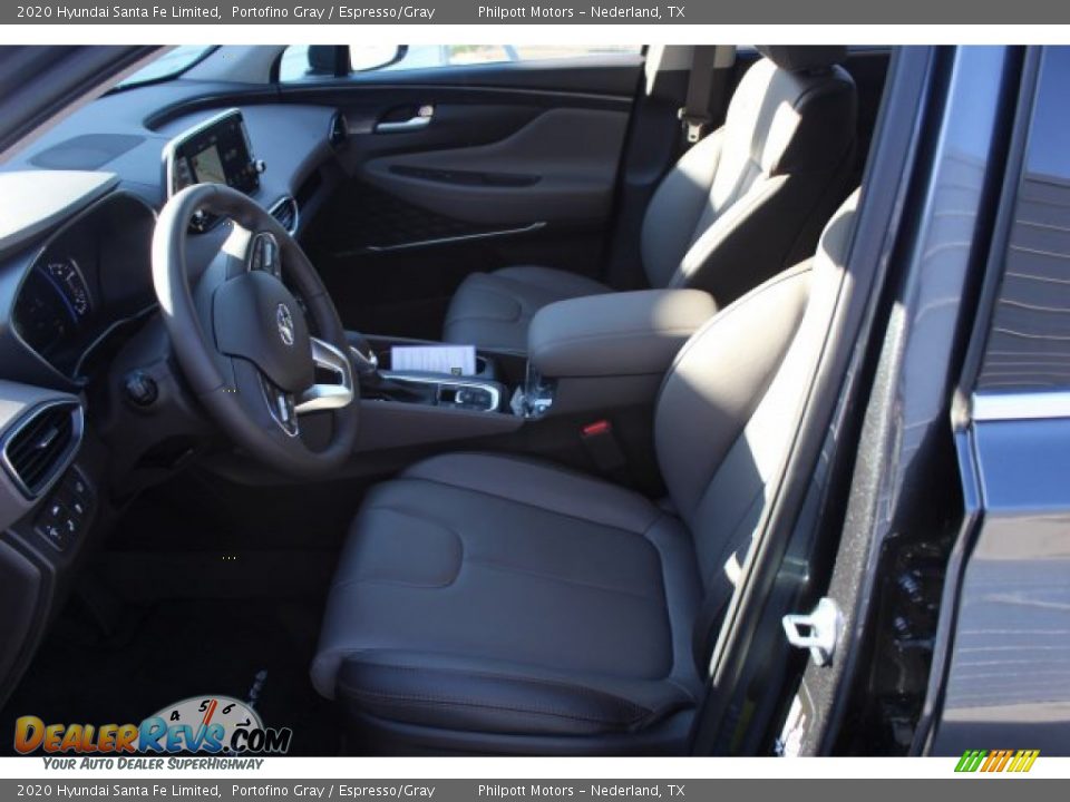 2020 Hyundai Santa Fe Limited Portofino Gray / Espresso/Gray Photo #10