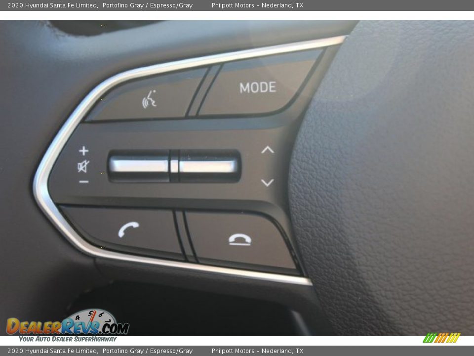 2020 Hyundai Santa Fe Limited Portofino Gray / Espresso/Gray Photo #12